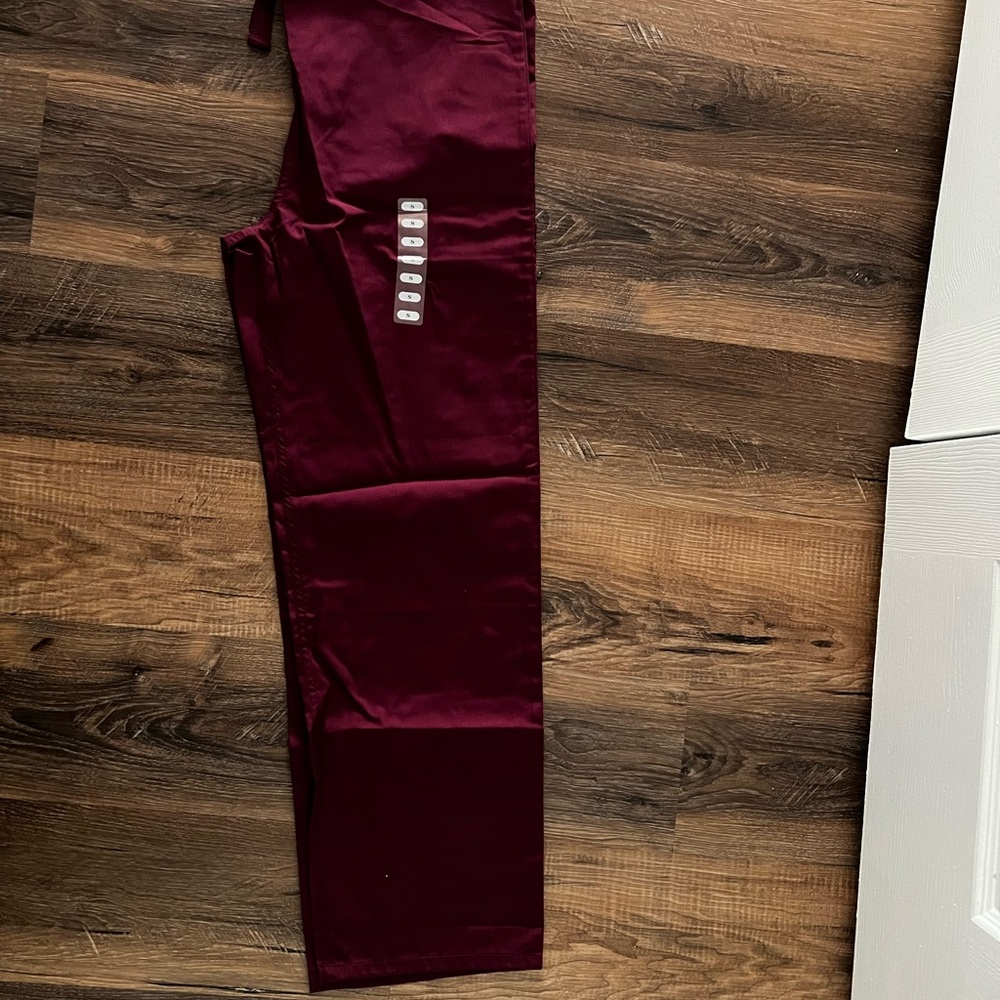 Burgundy Scrub Pants